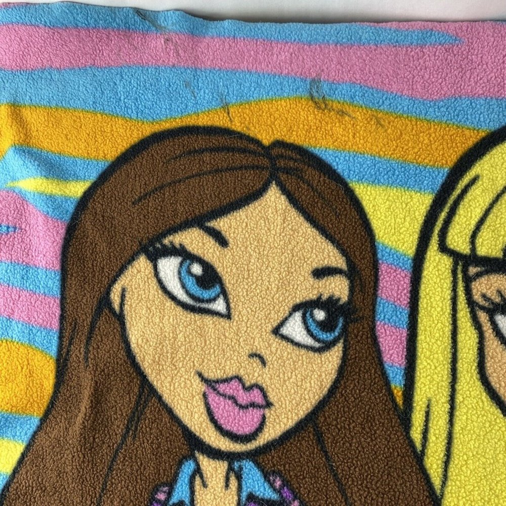 Vintage Lil Bratz Fleece Kids Throw Blanket Multicolor Zebra 38 X 45 - Picture 3 of 9